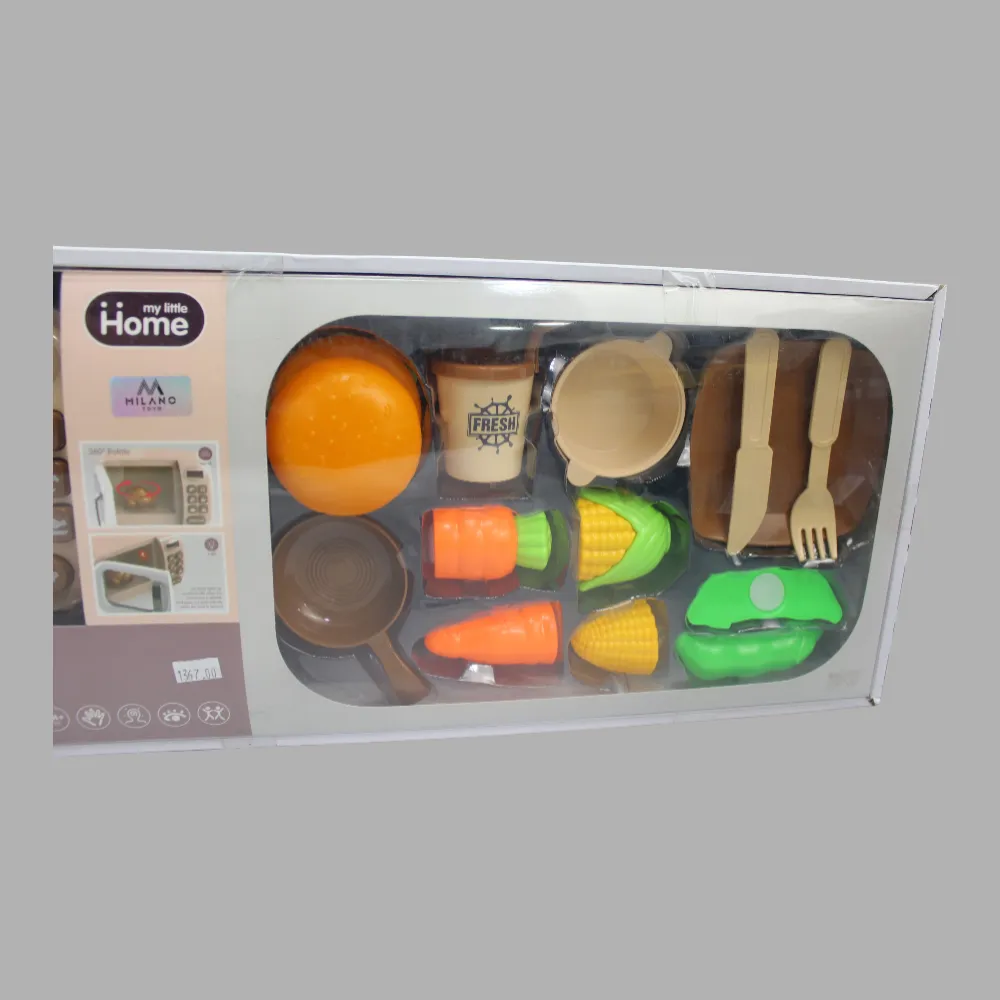 Happy Gourmet Little Kitchen Microwave with Accessories