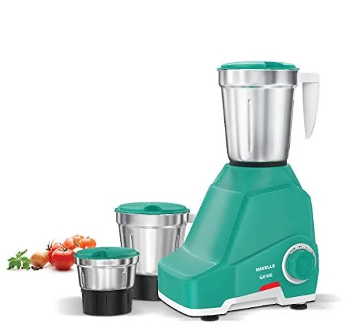 Havells Genie 500-Watt Juicer Mixer Grinder (Green)