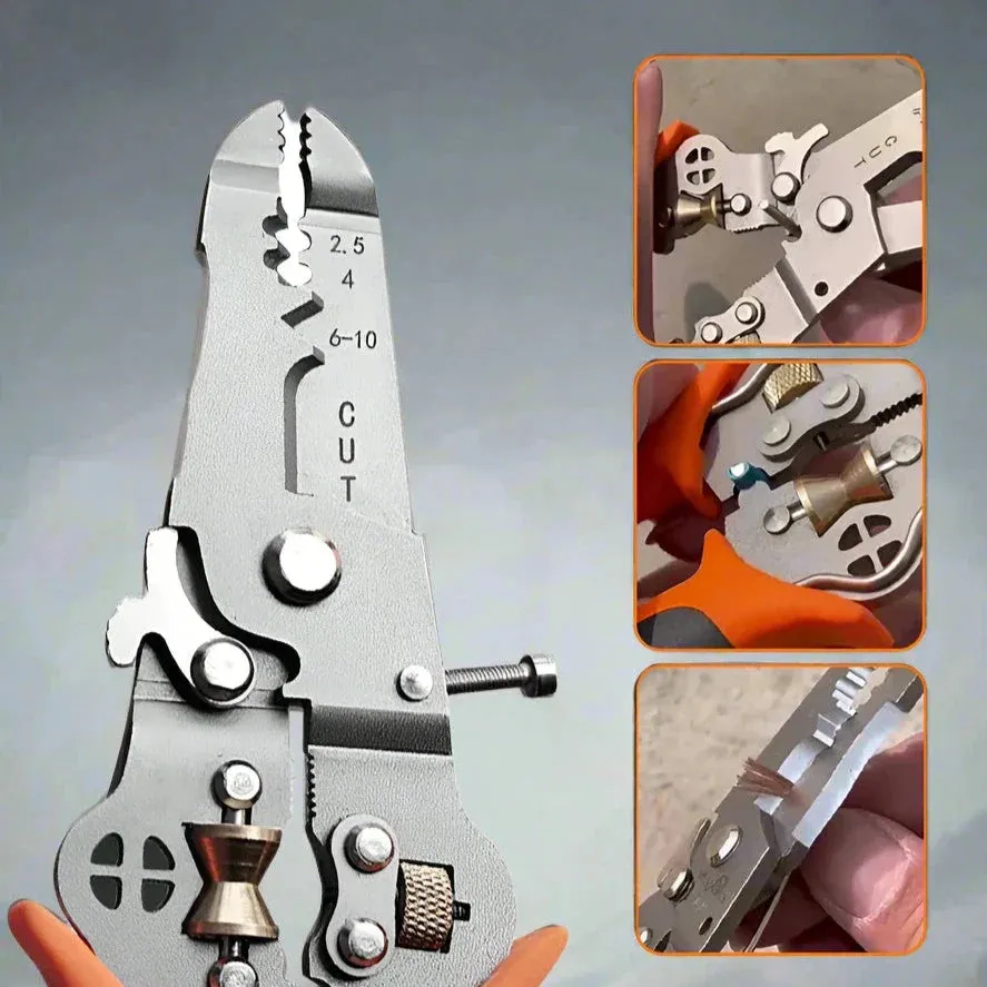 Heavy-Duty 10in1 Wire Cutter Stripping Pliers