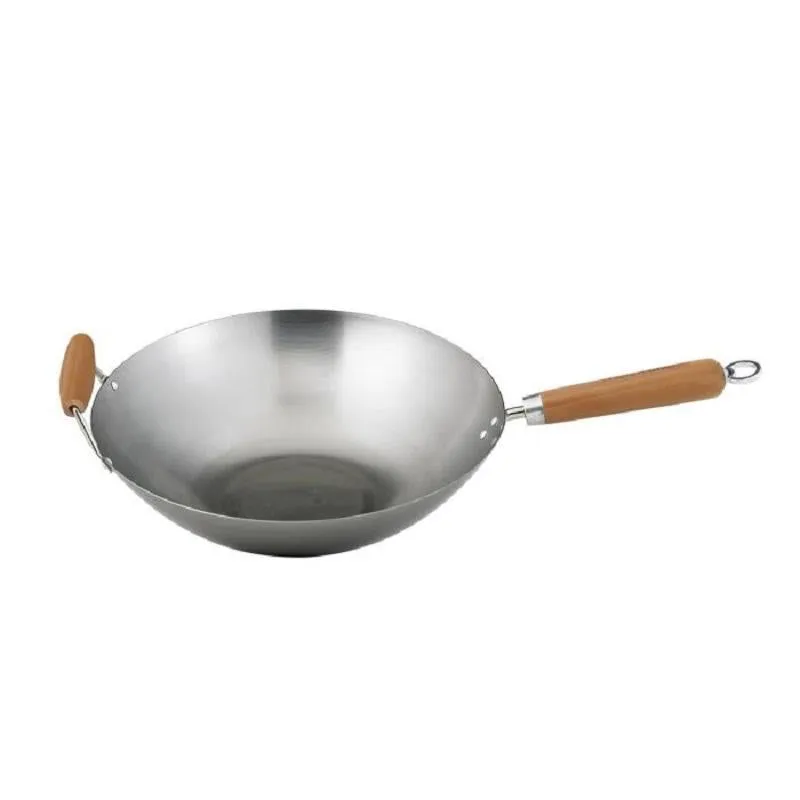 Helen's Asian Kitchen 14" Carbon Steel Stir Fry Pan