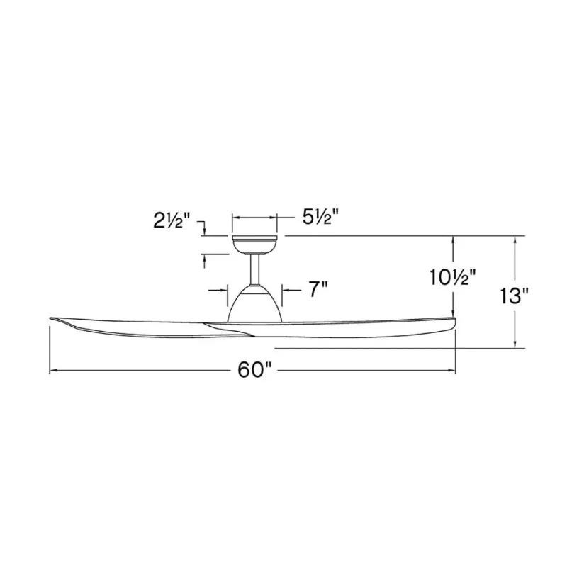 Hinkley 906660F-NWD Liv 60" Smart Ceiling Fan