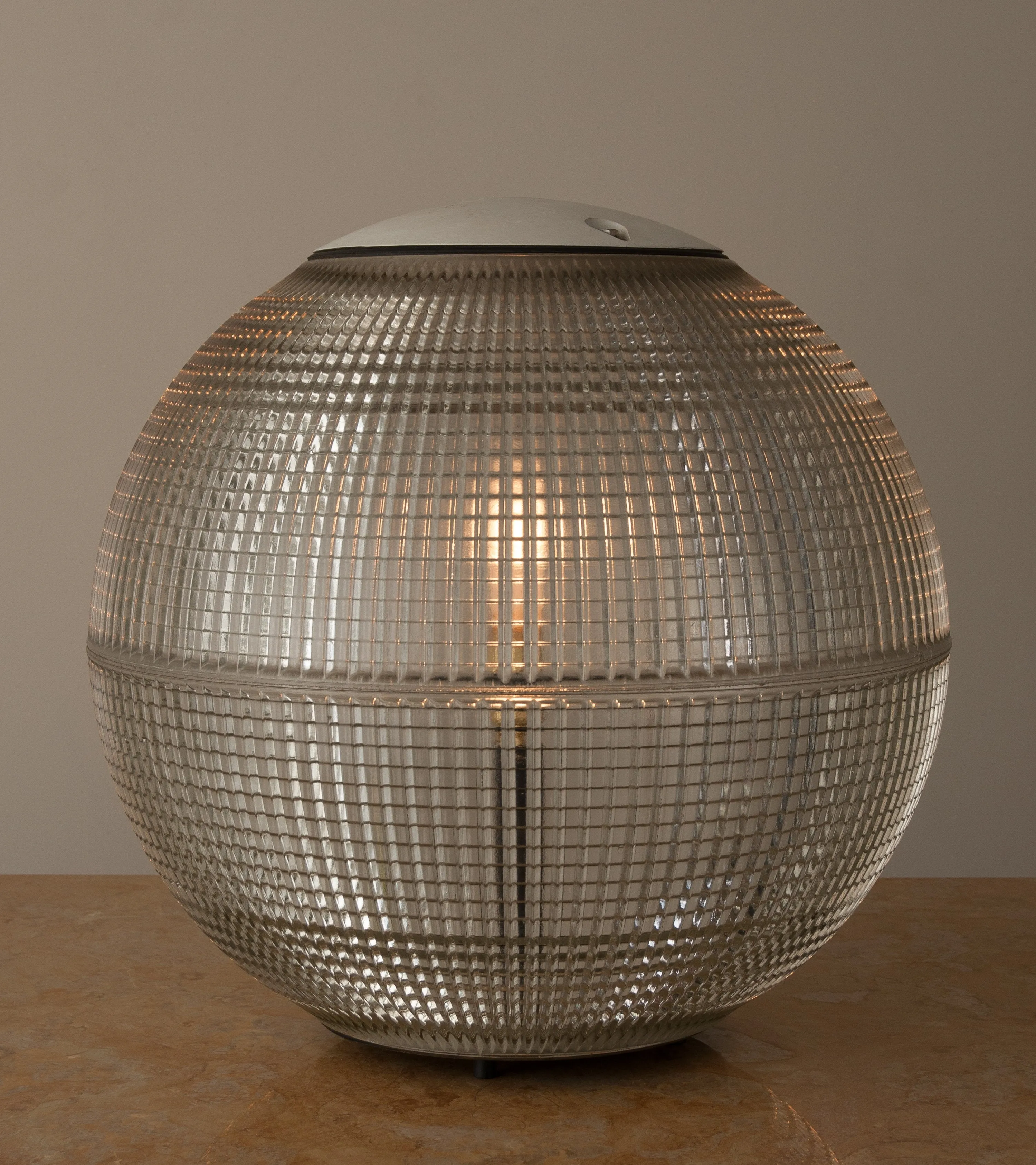 Hollophane Globe Table Lamp