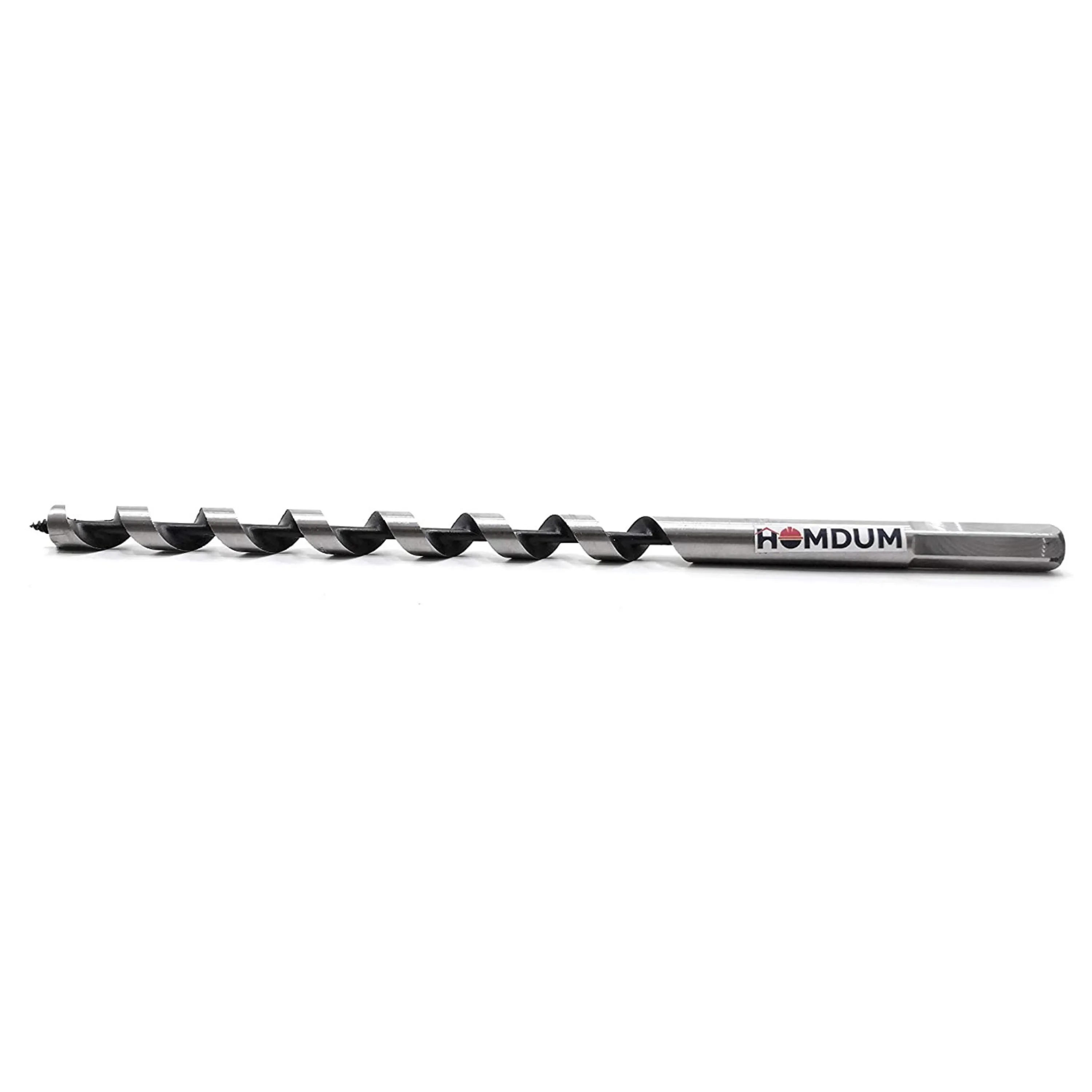 Homdum 12 x 230mm Extended High Speed Steel Auger Bit Twist Drill Bit for Electrical Drill Woodworking Tool