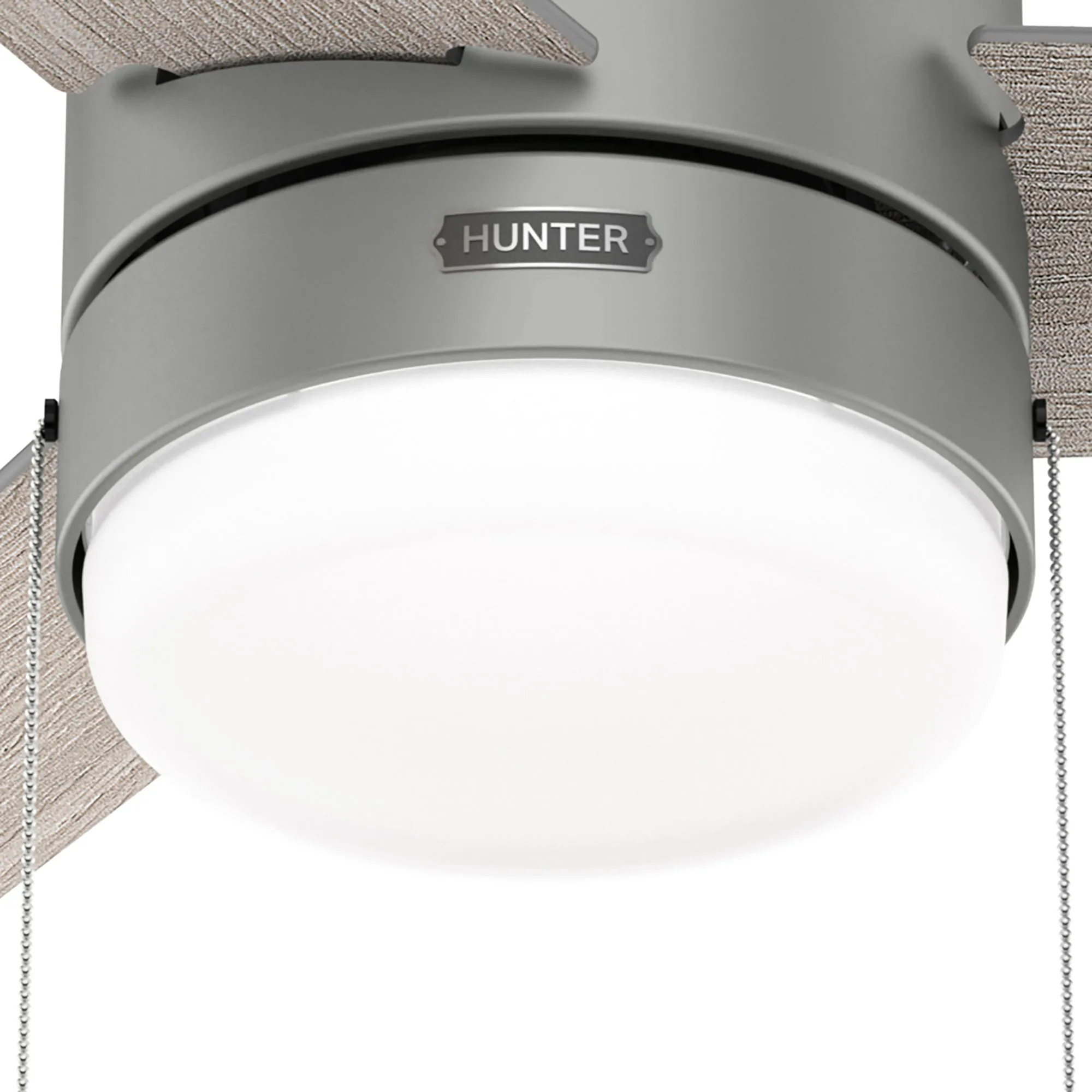 Hunter 52 inch Brunner Low Profile Ceiling Fan with LED Light Kit and Pull Chain