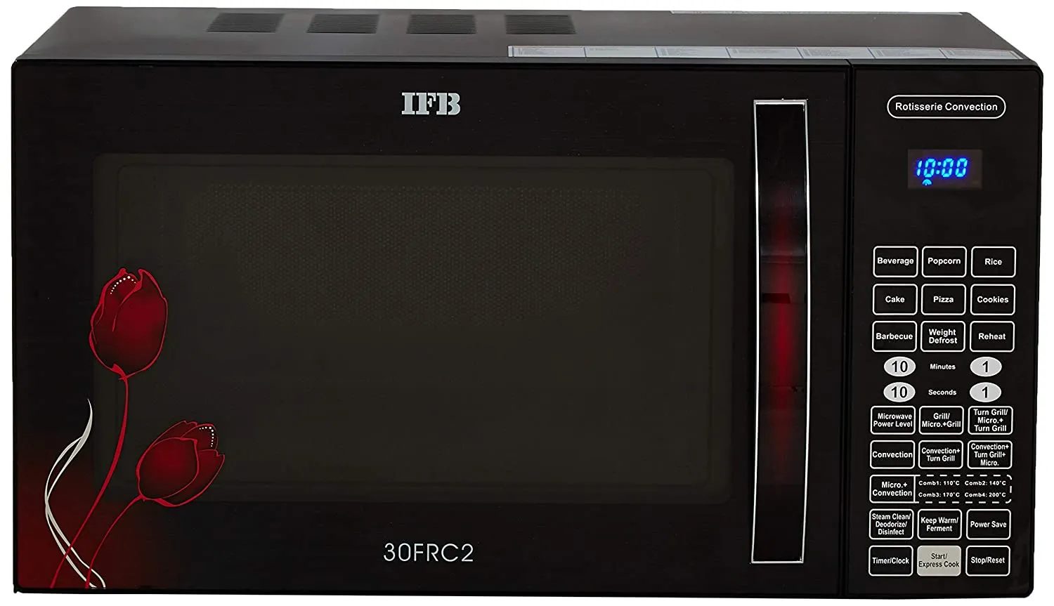 IFB 30FRC2  30 Litre Convection Microwave Oven ( Floral Pattern) (Black)