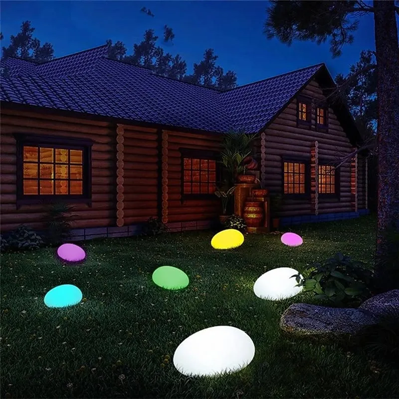 Indoor & Outdoor Solar Cobblestone Light