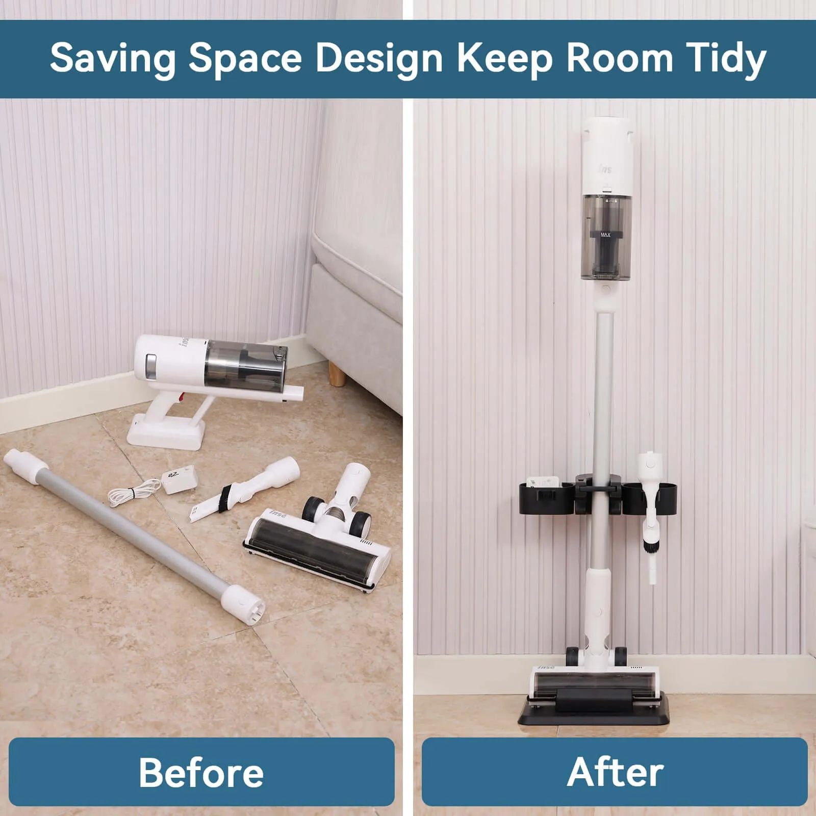 INSE Vacuum Stand for Cordless Vacuums