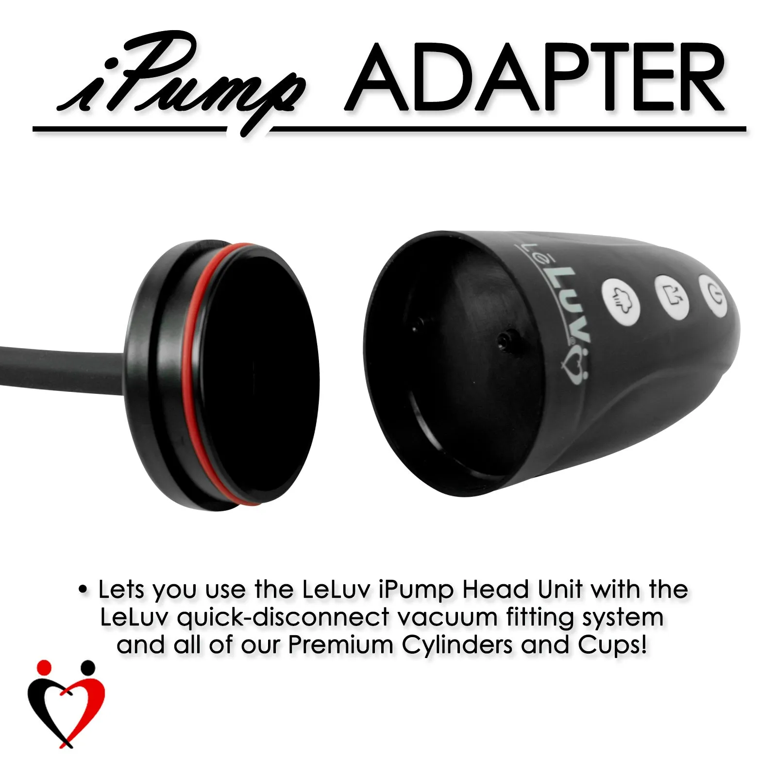 iPump Penis Pump | Smart LCD Head with Adapter | 9"/12" Length x 1.35"-5.0" Diameter