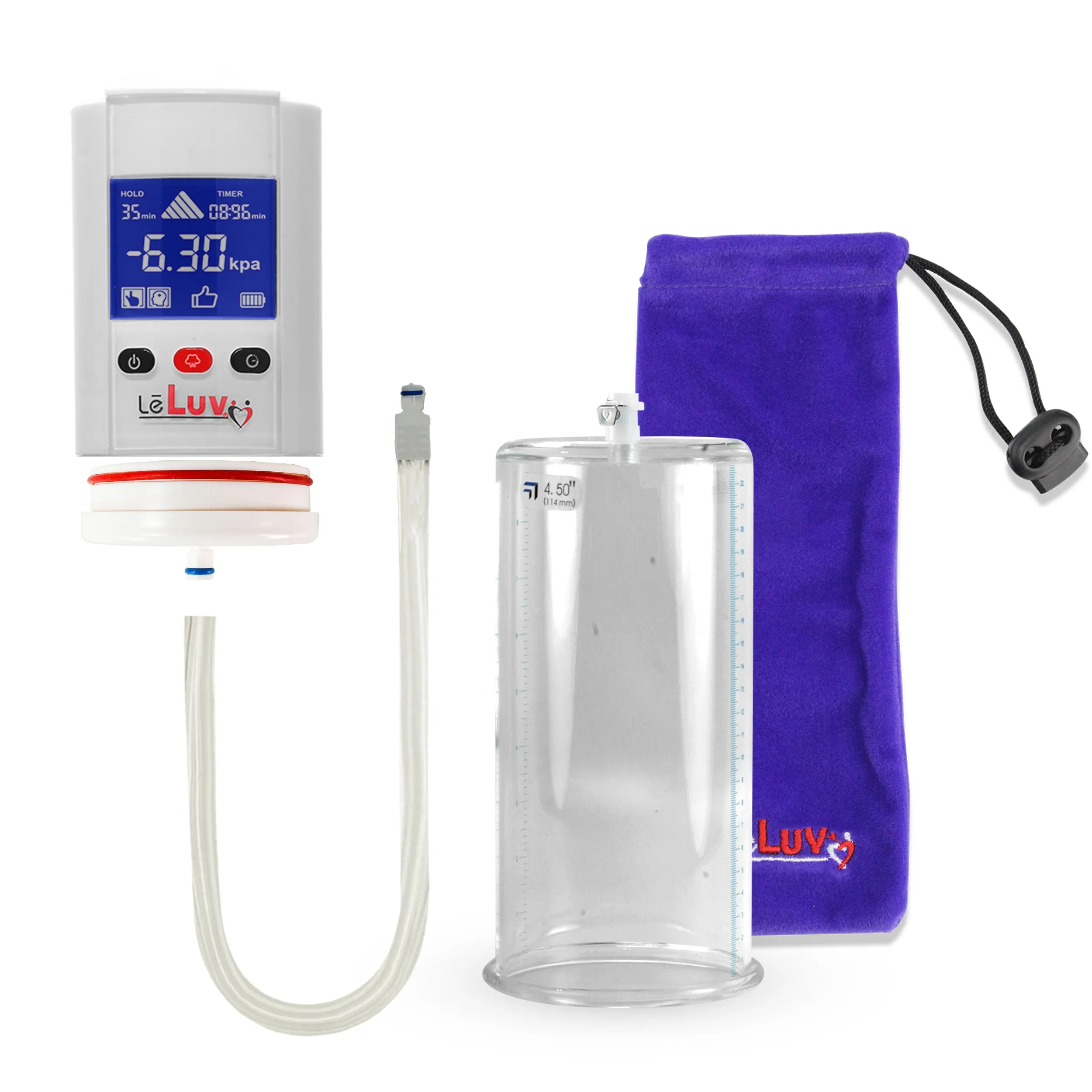 iPump Penis Pump | Smart LCD Head with Adapter | 9"/12" Length x 1.35"-5.0" Diameter