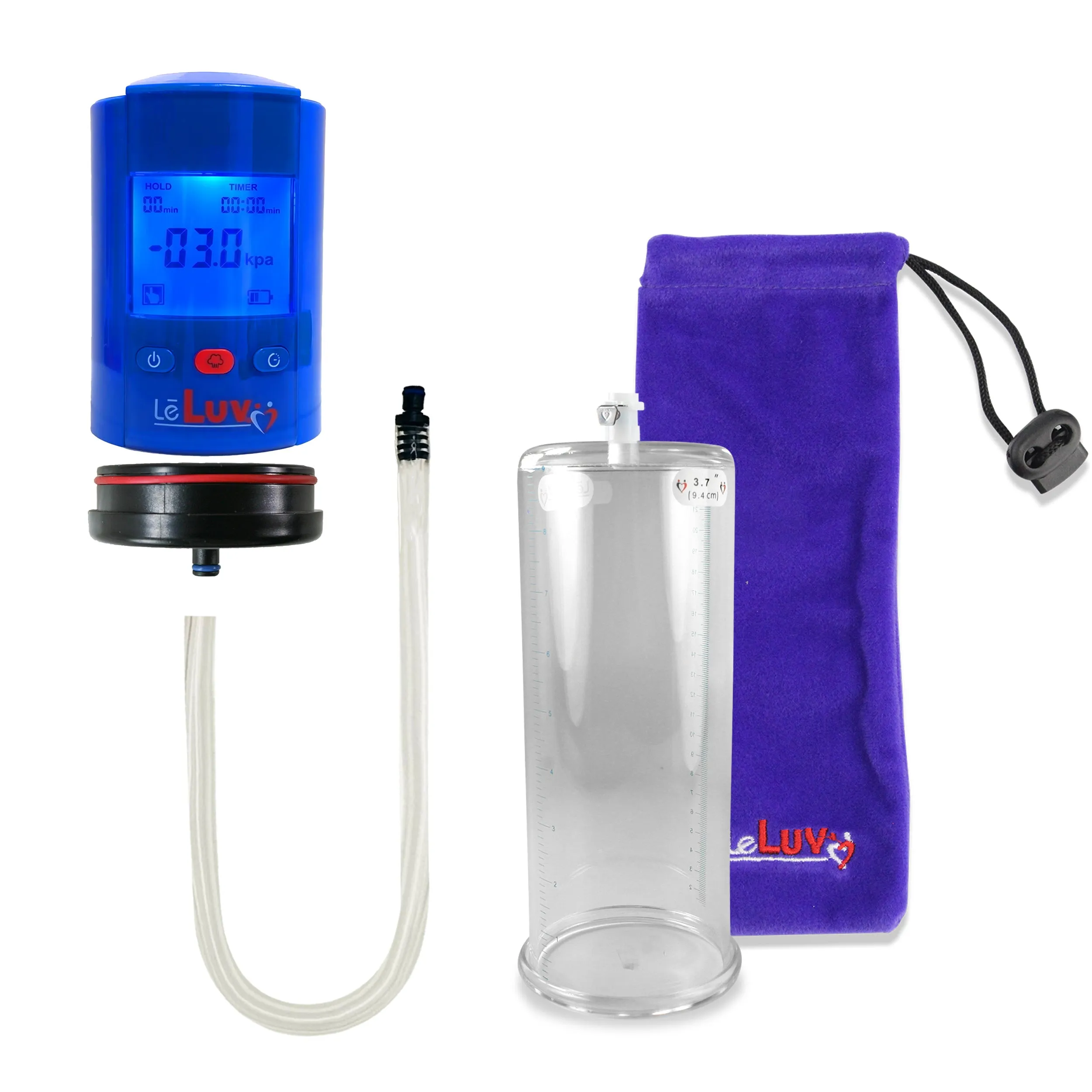 iPump Penis Pump | Smart LCD Head with Adapter | 9"/12" Length x 1.35"-5.0" Diameter