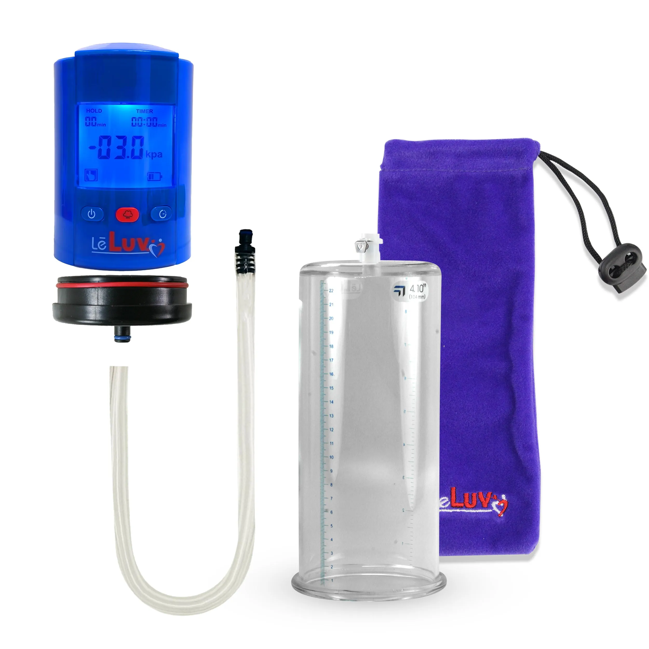 iPump Penis Pump | Smart LCD Head with Adapter | 9"/12" Length x 1.35"-5.0" Diameter