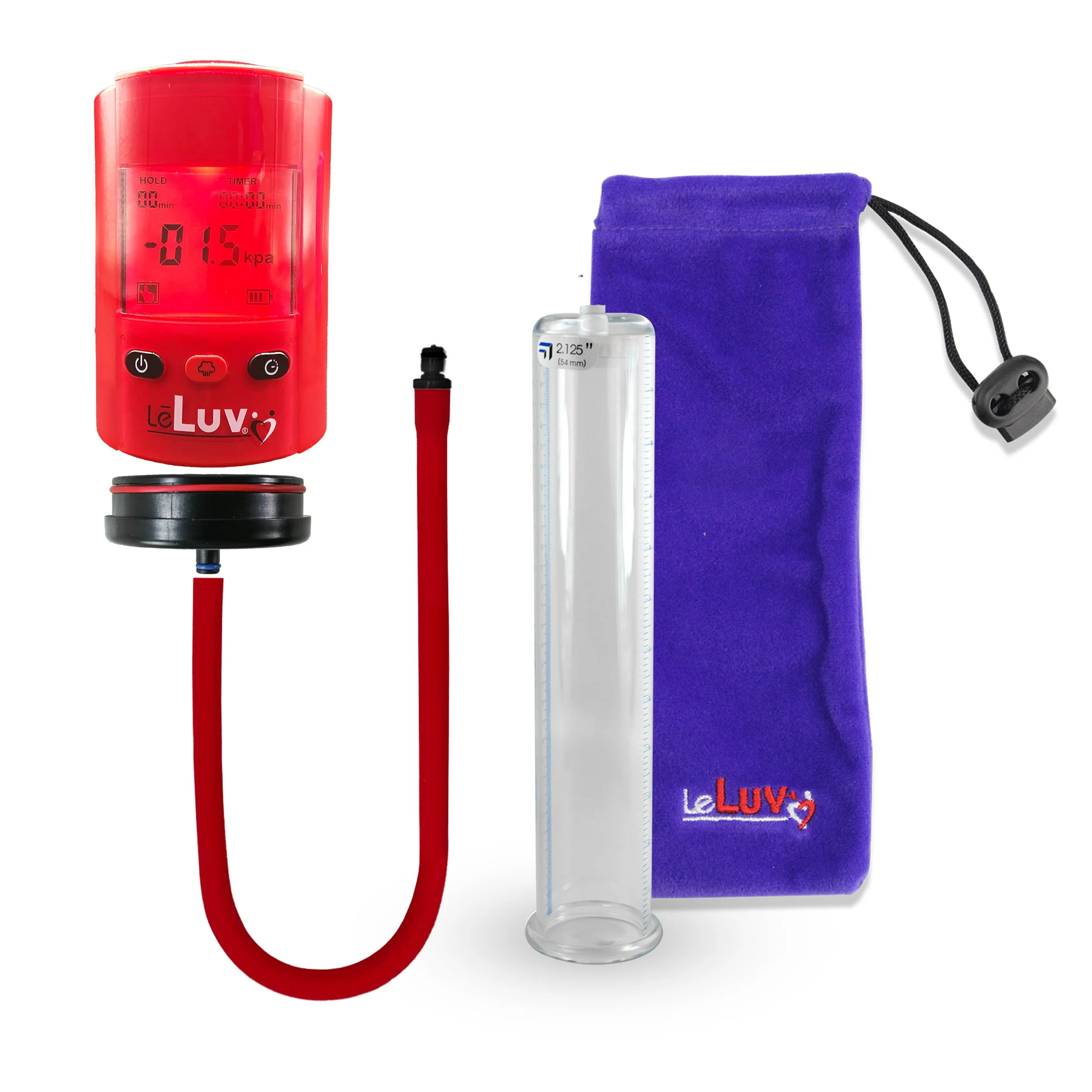 iPump Penis Pump | Smart LCD Head with Adapter | 9"/12" Length x 1.35"-5.0" Diameter