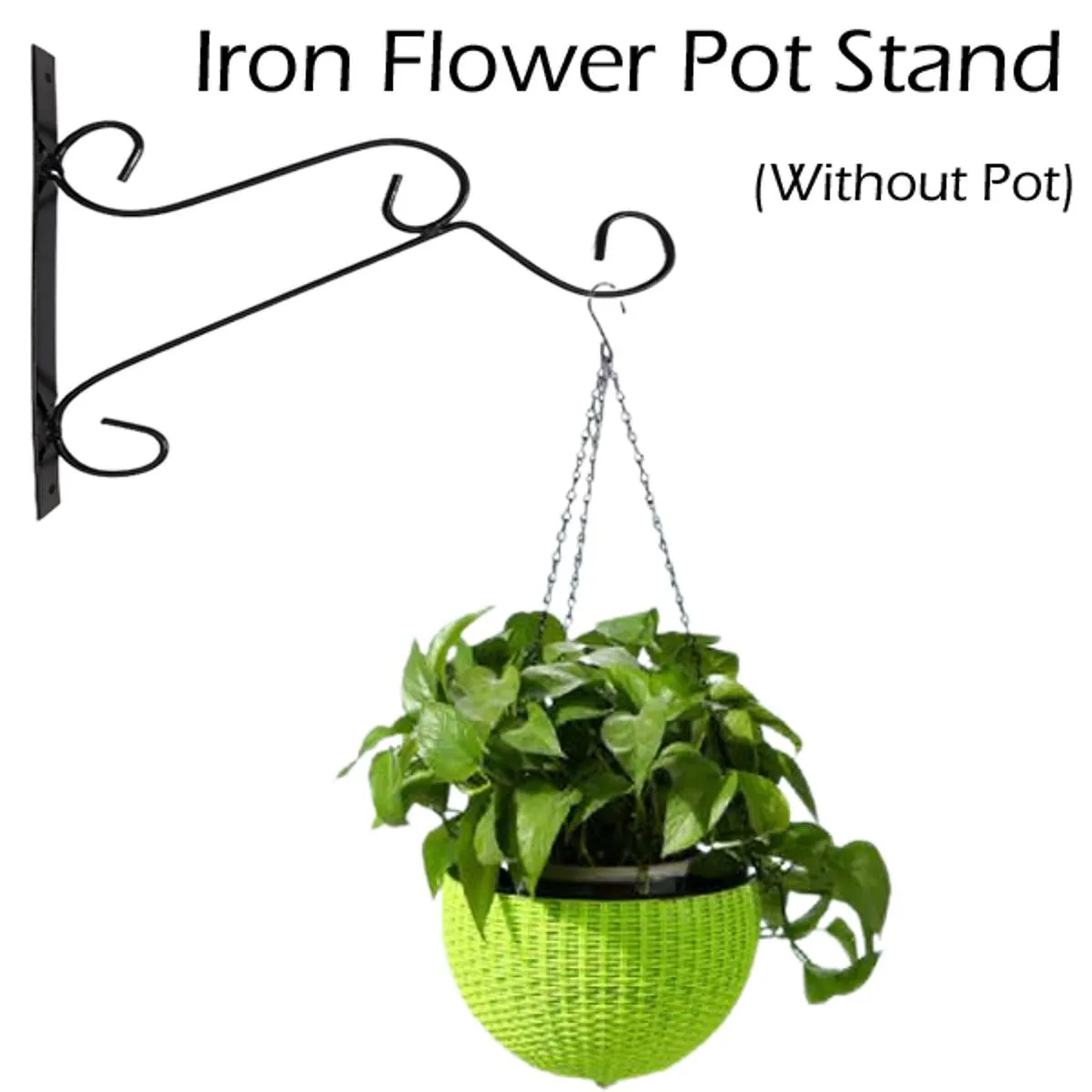 Iron Garden Wall Hanging Stand