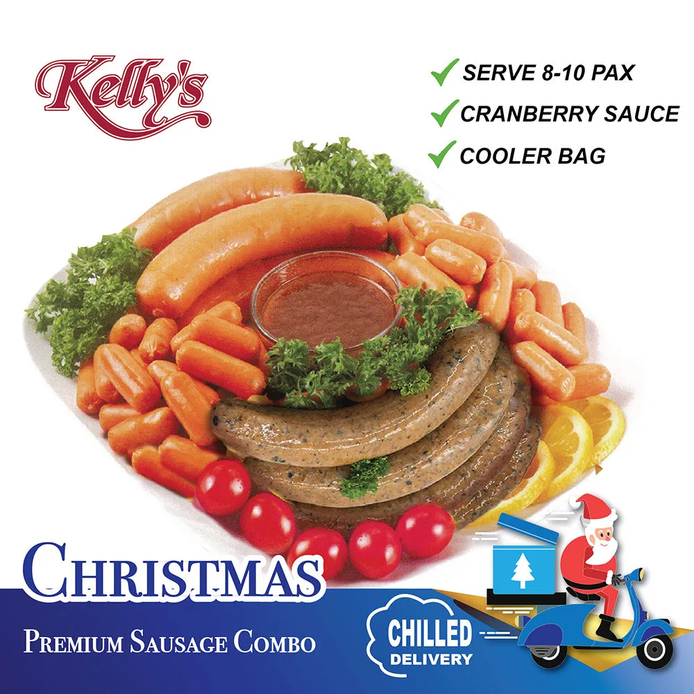 Kelly's Premium Sausage Combo (1.3KG before cook) Christmas Chilled Food