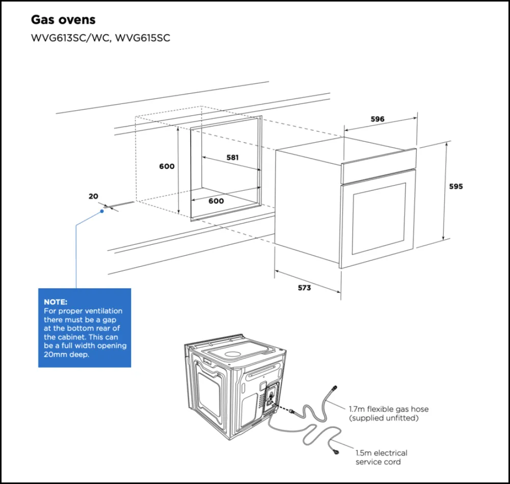 Kitchen Appliance Package - Gas Oven and Cooktop No.62