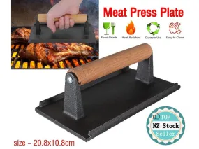 Kitchen Cast Iron Meat Press Plate