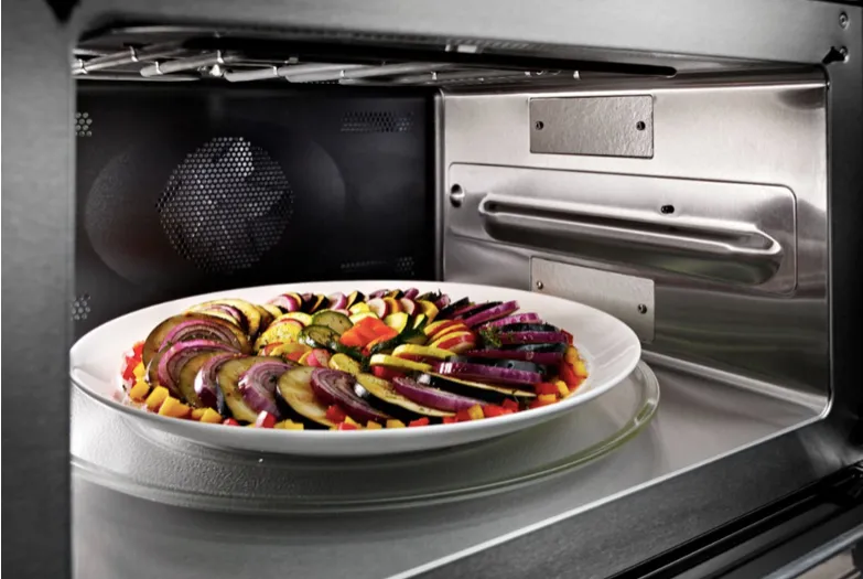 KitchenAid - 30" Single Electric Convection Wall Oven with Built-In Microwave - Stainless steel