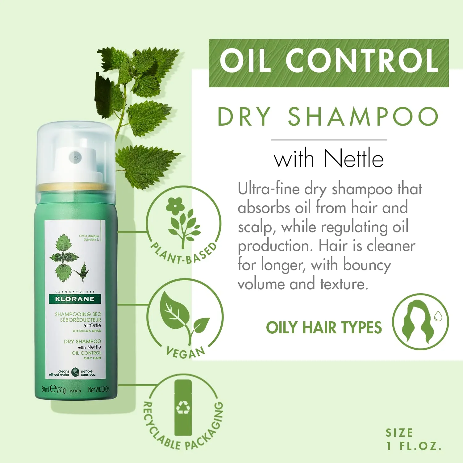 Klorane Dry Shampoo with Nettle