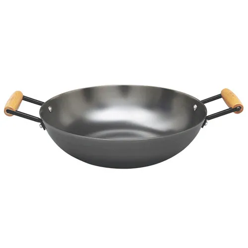 La gourmet Nitrigan 36cm Cast Iron Wok (Induction)