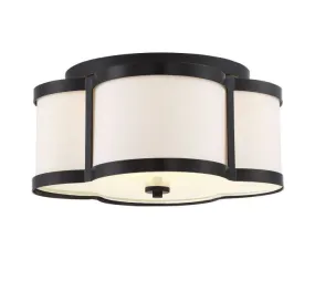 Lacey 3 Light Bronze Semi Flush