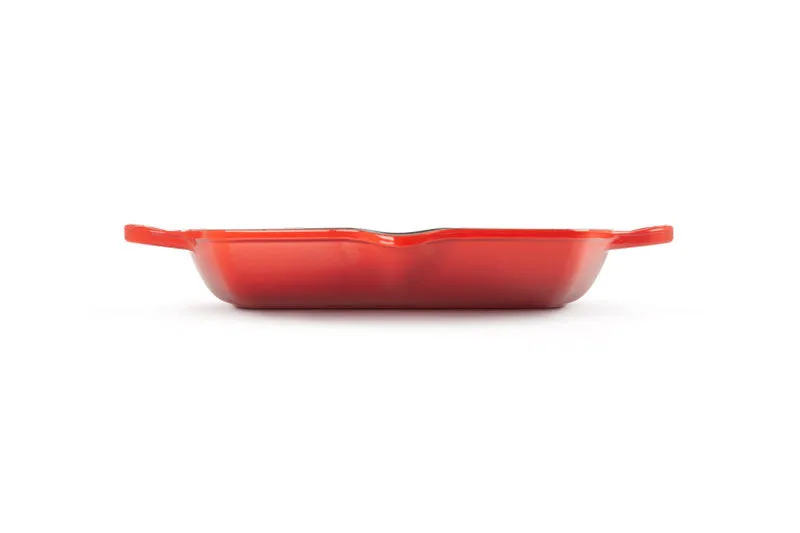 Le Creuset Signature Cast Iron Deep Square Grill 30cm Cerise