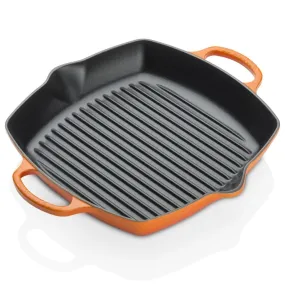 Le Creuset Signature Cast Iron Deep Square Grill 30cm Volcanic