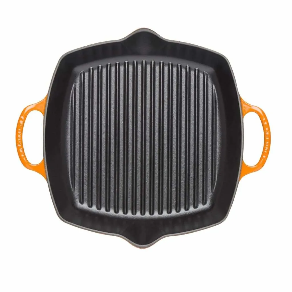 Le Creuset Signature Cast Iron Deep Square Grill 30cm Volcanic