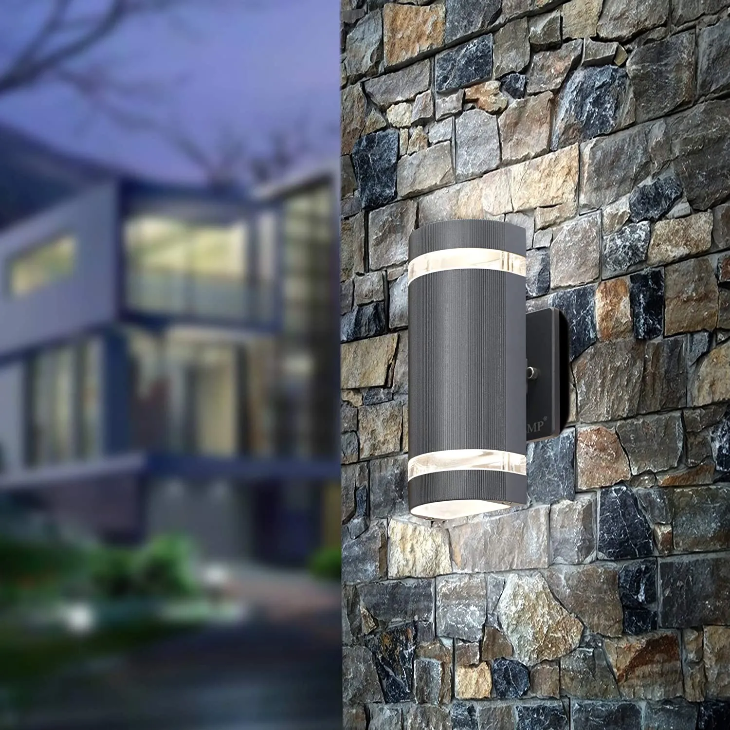 LED 4 Pack Semi Cylinder Up and Down Lights Outdoor Wall Light