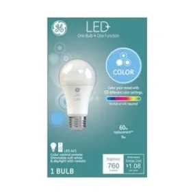 LED  Color Change Light Bulb, 760 Lumens, 9-Watts