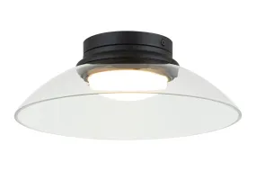 LED Flush Mount from the Luna Collection in Matte Black Finish by Matteo Lighting