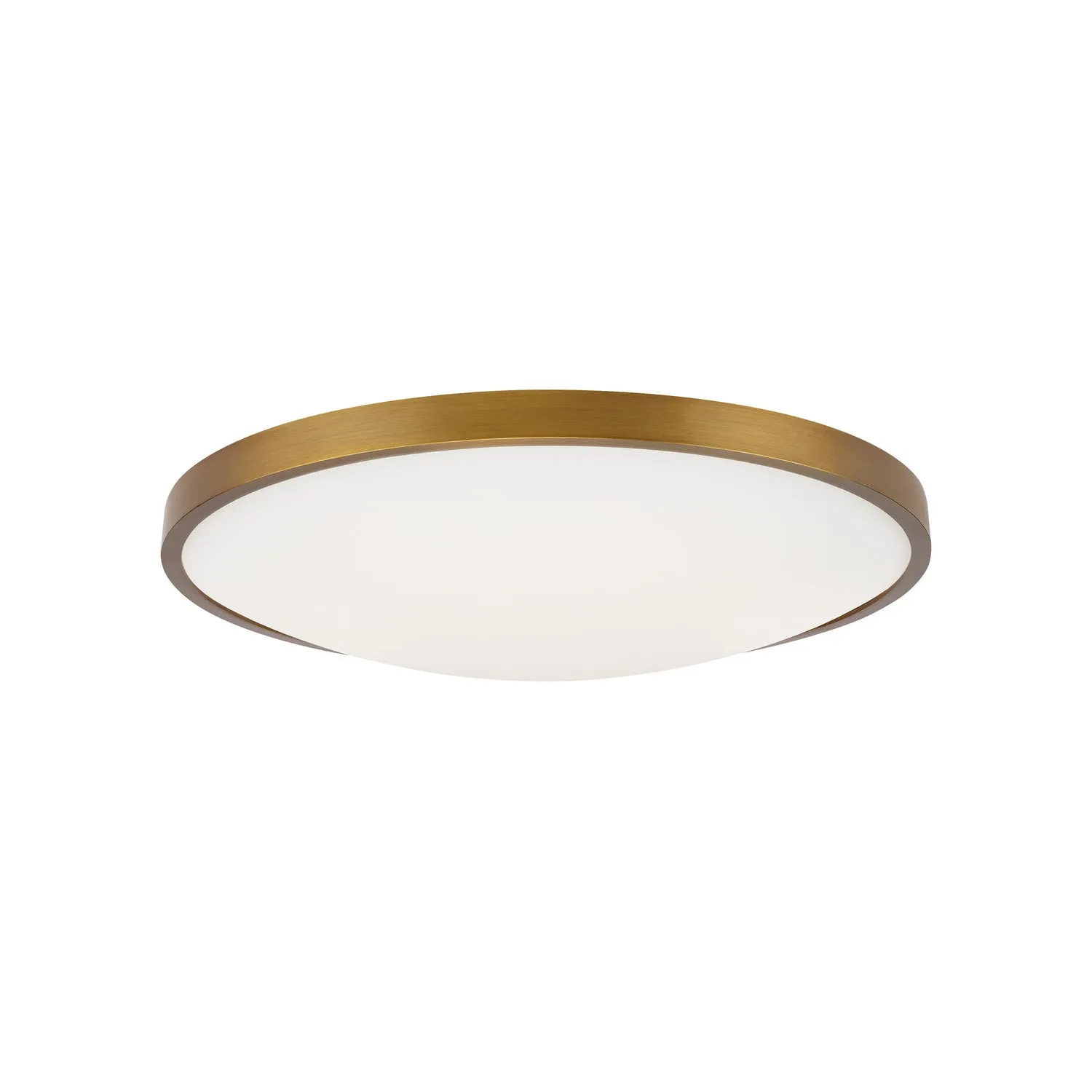 LED Flush Mount from the Vance Collection in Aged Brass Finish by Visual Comfort Modern