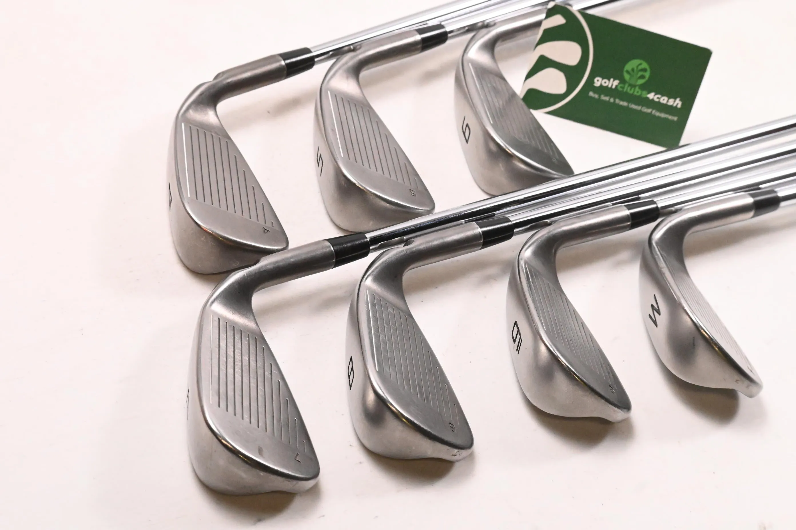 Left Hand Ping GMax Irons / 4-PW / Brown Dot / Regular Flex AWT 2.0 Shafts