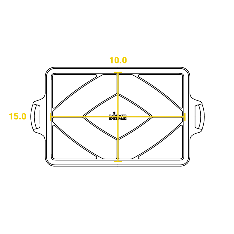 LODGE Baking Pan, 15.5" x 10.5"