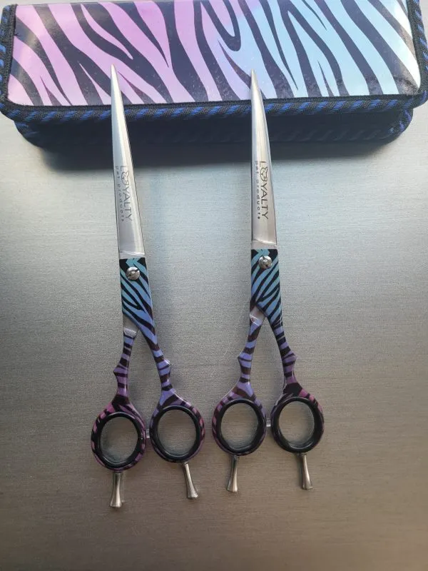 Loyalty Pet “Wild Side” 2 pc Shear Set With Matching Shear Case   Gifts