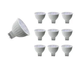 Lumina Lighting® 4W MR16 LED Bulb | AC/DC 12V 3000K Warm White 320 Lumens | (10-Pack)