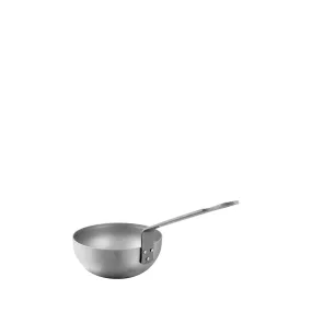 Mauviel M'steel Carbon Steel Curved Splayed Saute Pan, 9.5-in.