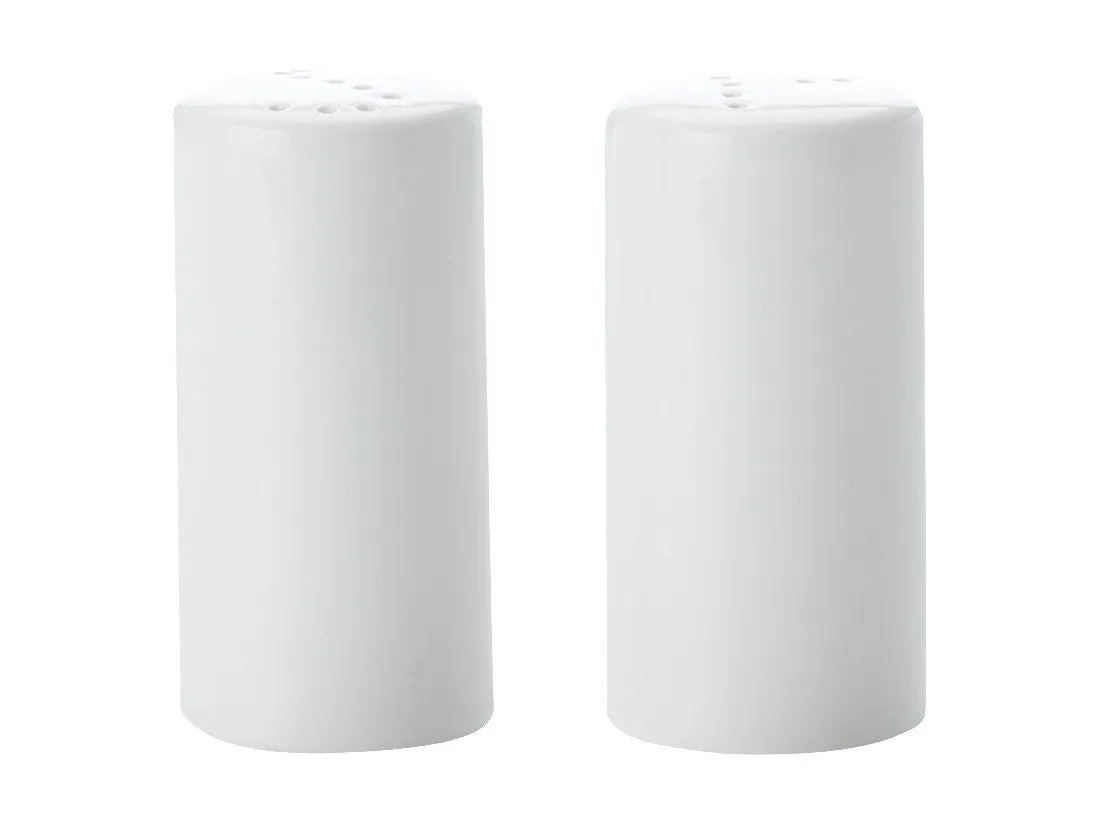 Maxwell & Williams White Basics Cylindrical Salt & Pepper