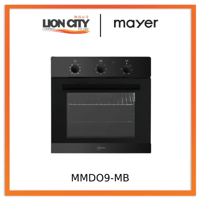 Mayer MMDO9 Silver/Black 60cm Built-in Oven  75l