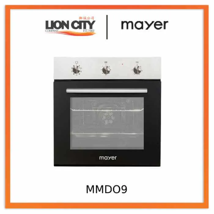 Mayer MMDO9 Silver/Black 60cm Built-in Oven  75l