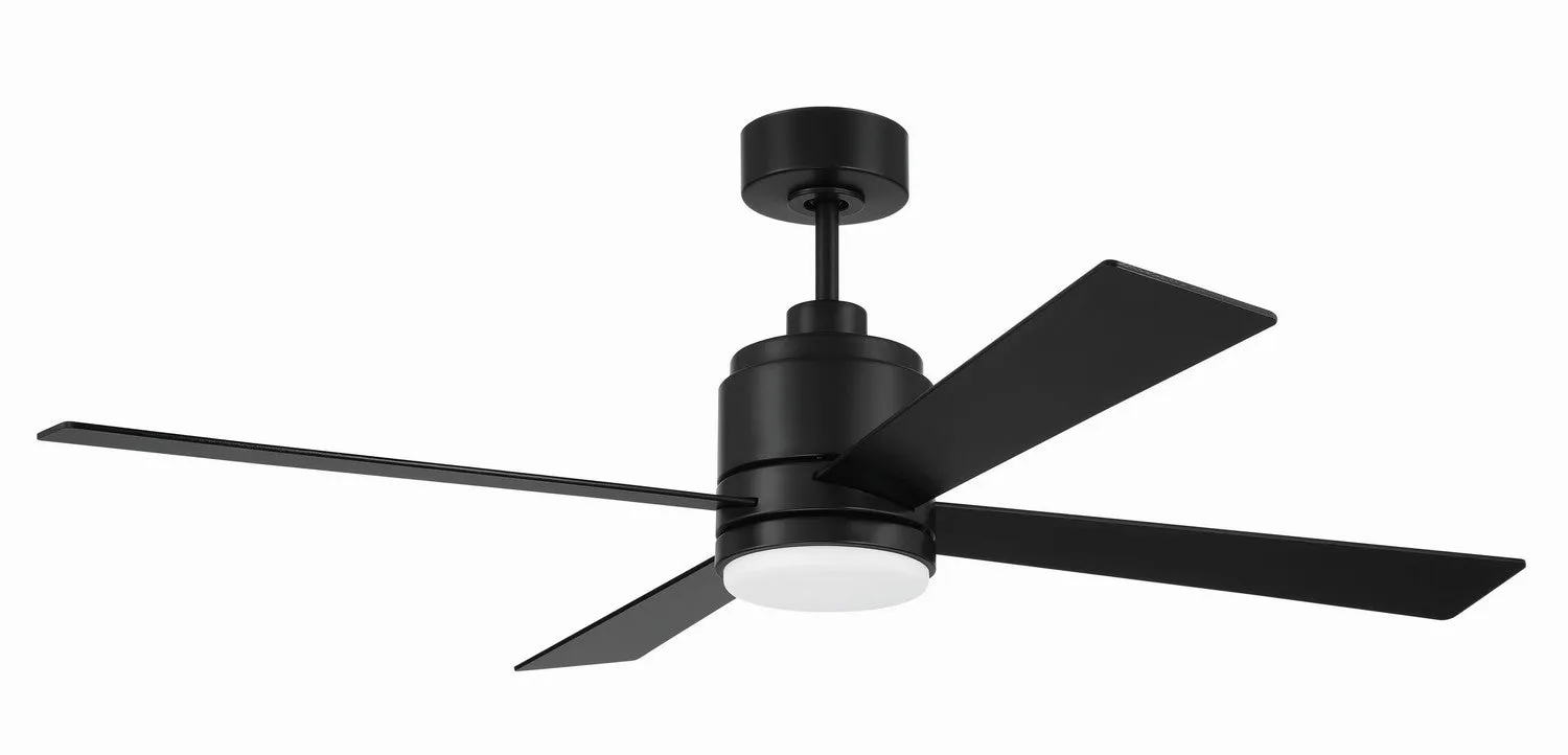 McCoy 4 Blade 52" Ceiling Fan in Flat Black