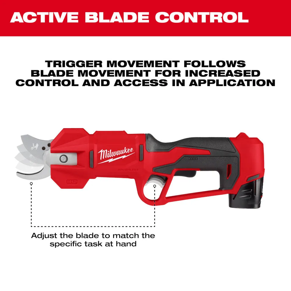 Milwaukee 2534-21 M12 12V Brushless Cordless Pruning Shears Kit