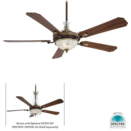 Minka Aire F900L Cristafano 68" Ceiling Fan with 2-lt Light Kit