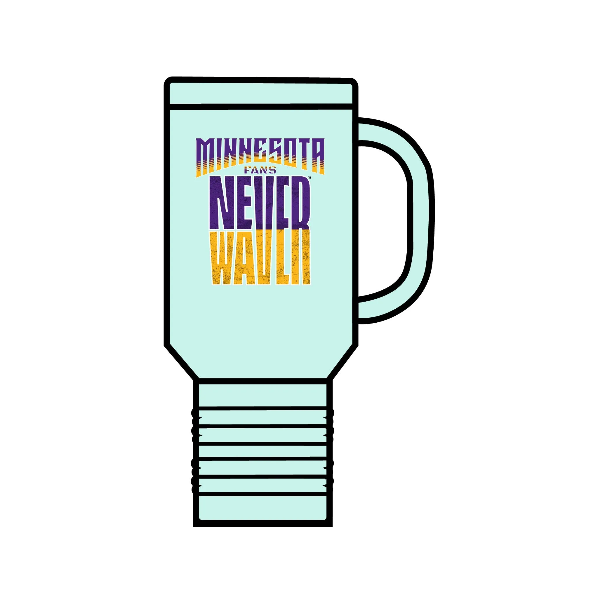 Minnesota Fans Never Waver Insulated Travel Mug, 40oz