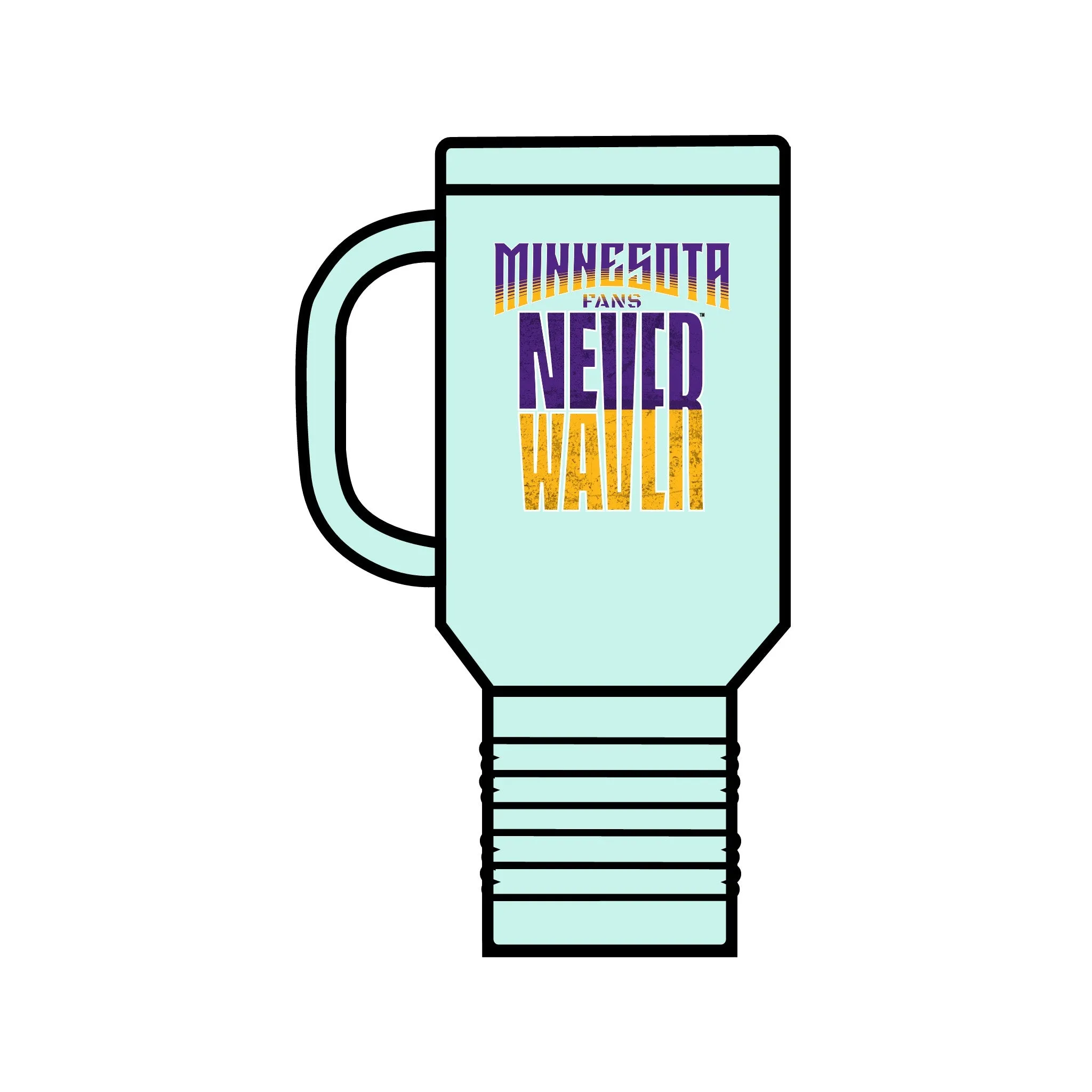 Minnesota Fans Never Waver Insulated Travel Mug, 40oz