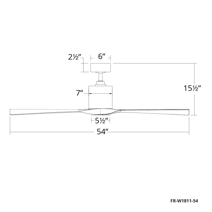 Modern Forms FR-W1811-54 Aviator 54" Ceiling Fan