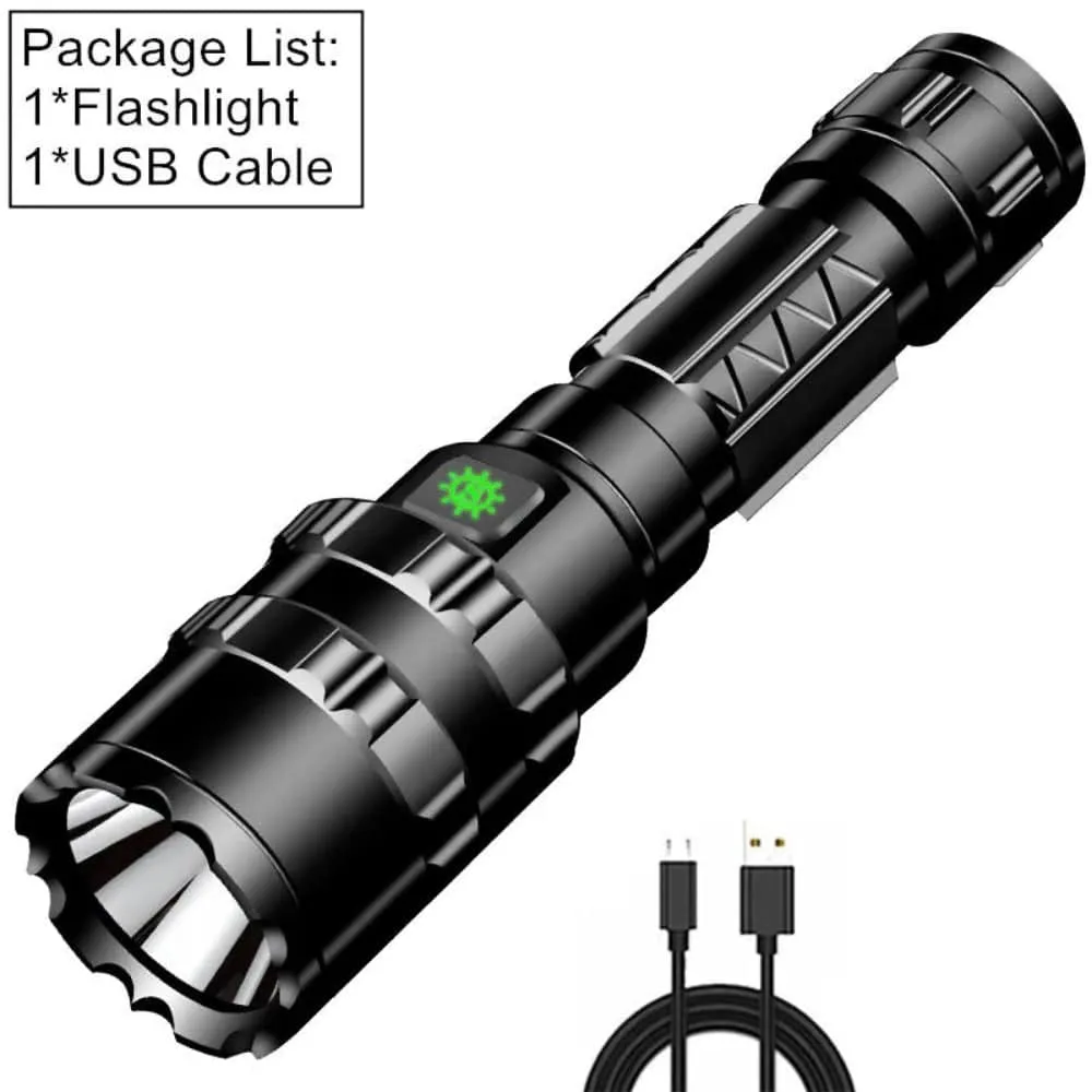 Most Powerful Professional High Power LED Flashlight Tactical Scout Torch Lights L2 Rechargeable Waterproof Fishinglight Hunting