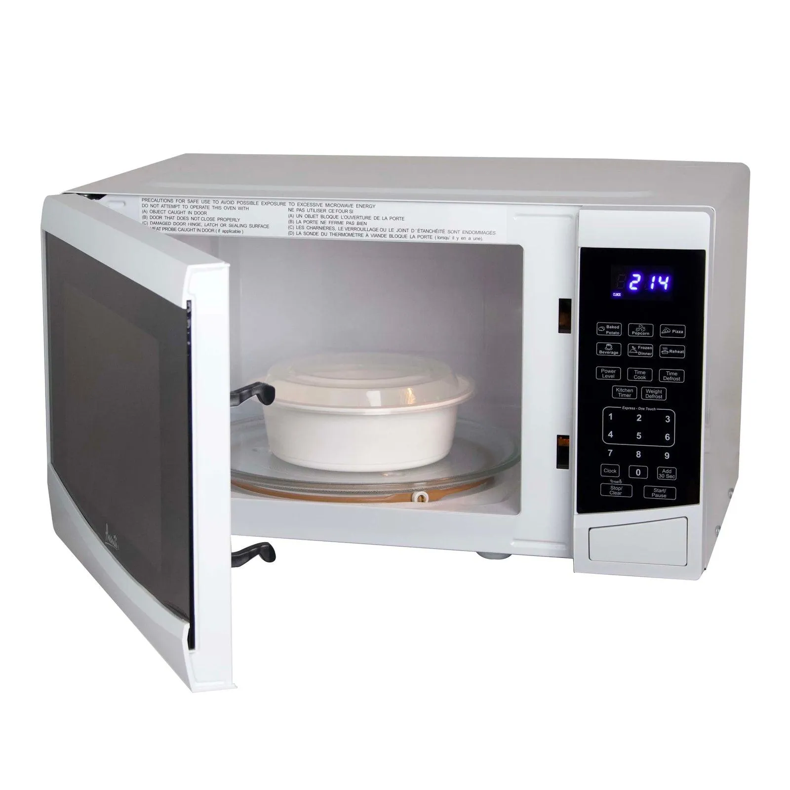 MT09V3S Avanti Countertop Microwave Oven, 0.9 cu. ft. - Stainless Steel / 0.9 cu. ft.