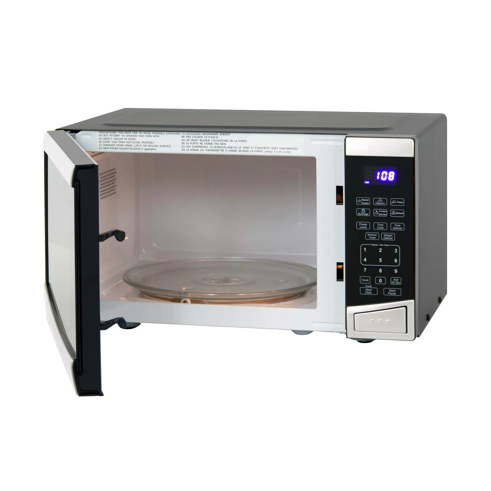 MT09V3S Avanti Countertop Microwave Oven, 0.9 cu. ft. - Stainless Steel / 0.9 cu. ft.