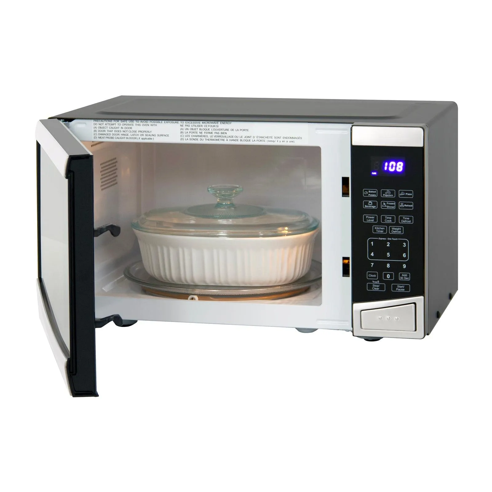 MT09V3S Avanti Countertop Microwave Oven, 0.9 cu. ft. - Stainless Steel / 0.9 cu. ft.