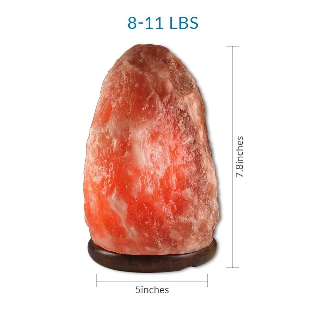 Natural Himalayan Salt Lamp, 8 ~ 11 lbs